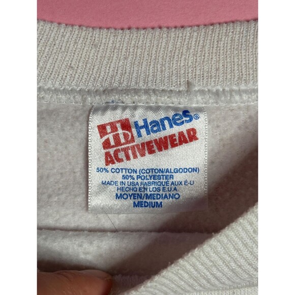 1980s-1990s HANES ACTIVEWEAR. Pullover Sweater W/Ginger Orange CAT Portrait. M-L - Picture 10 of 10